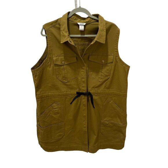 Duluth Trading Co Womens Utility Vest XXL Cotton Blend Rootstock Gardening - Picture 5 of 7